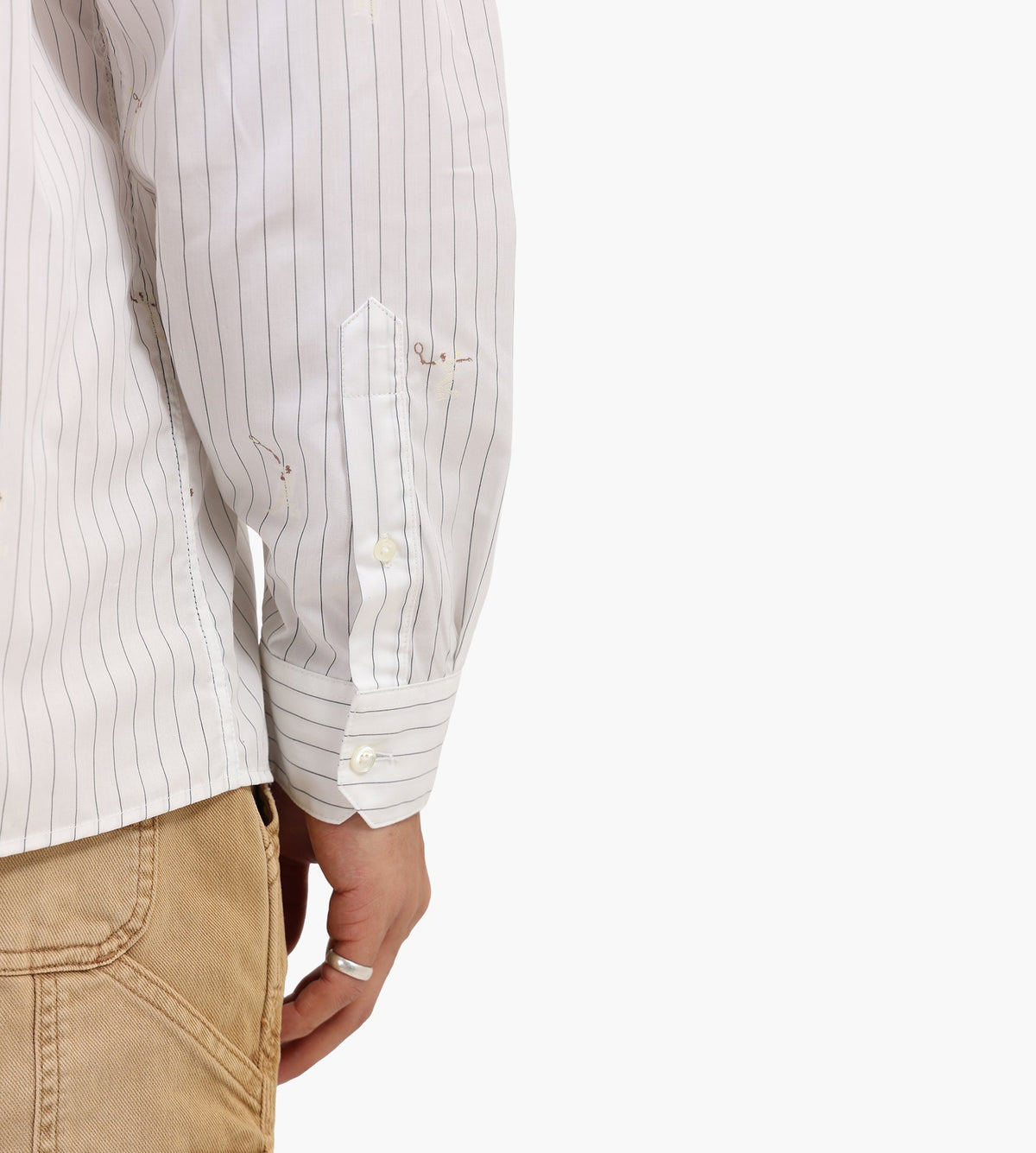 Lacoste 1HC2 Long Sleeve Woven Shirt Flour