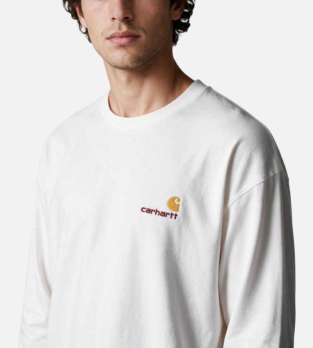 Carhartt WIP American Script Longsleeve White