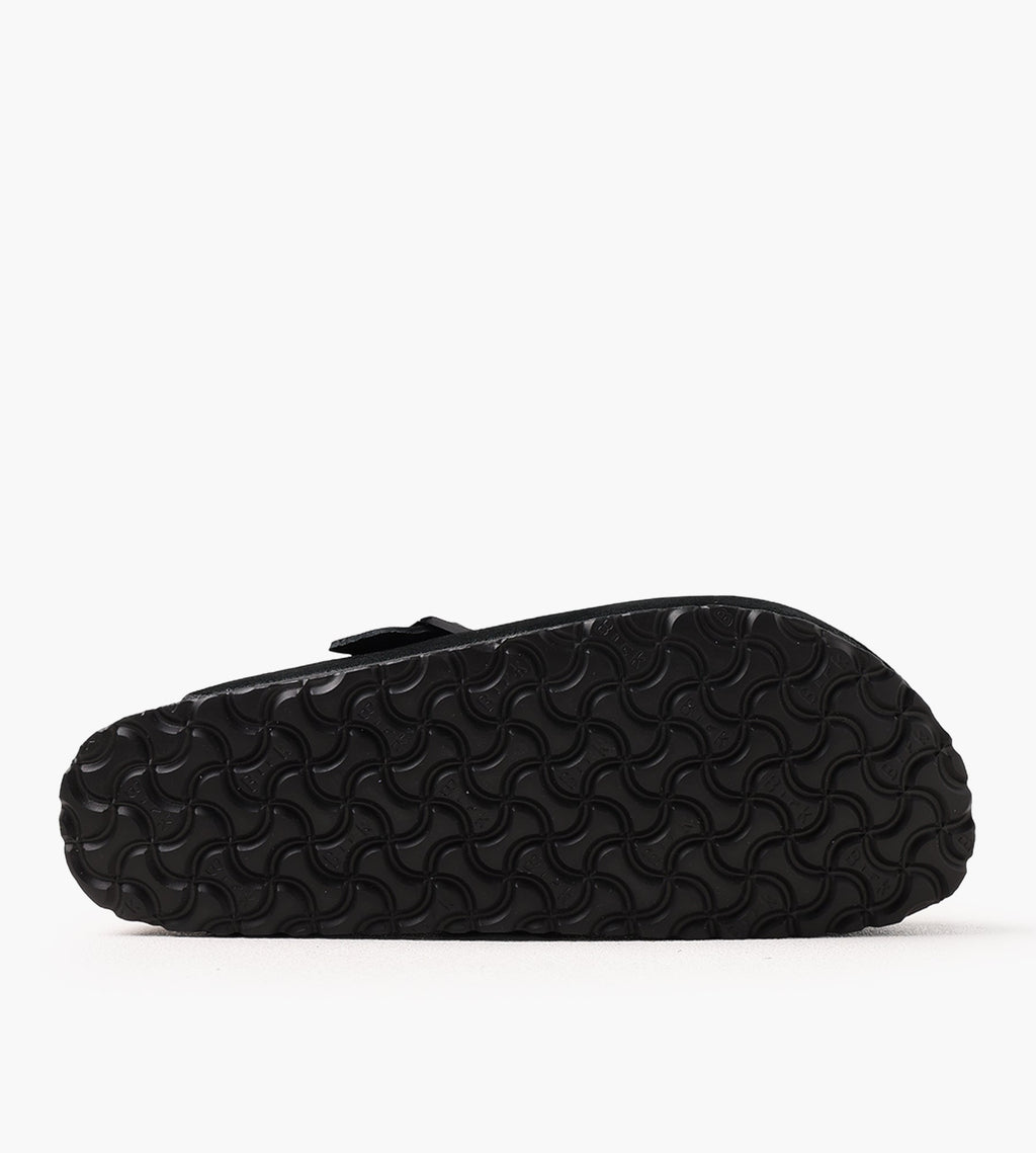 Birkenstock Boston Soft Footbed Suede Leather Black