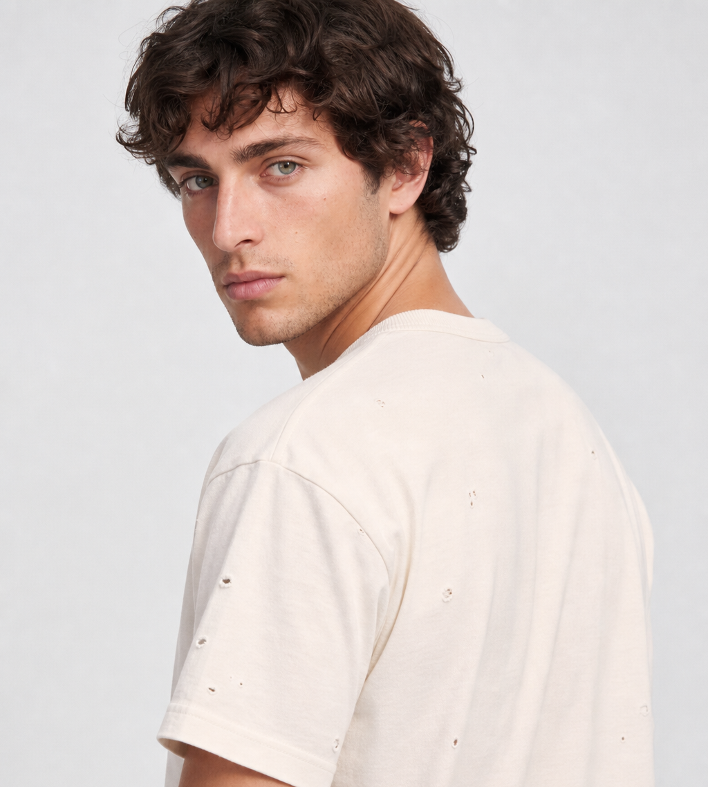 Bram's Fruit Distressed Quote T-shirt White