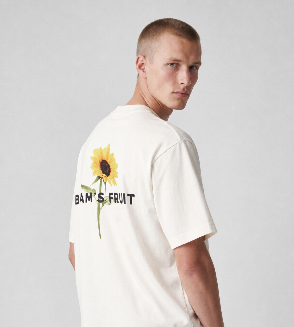 Bram's Fruit Sunflower T-shirt White