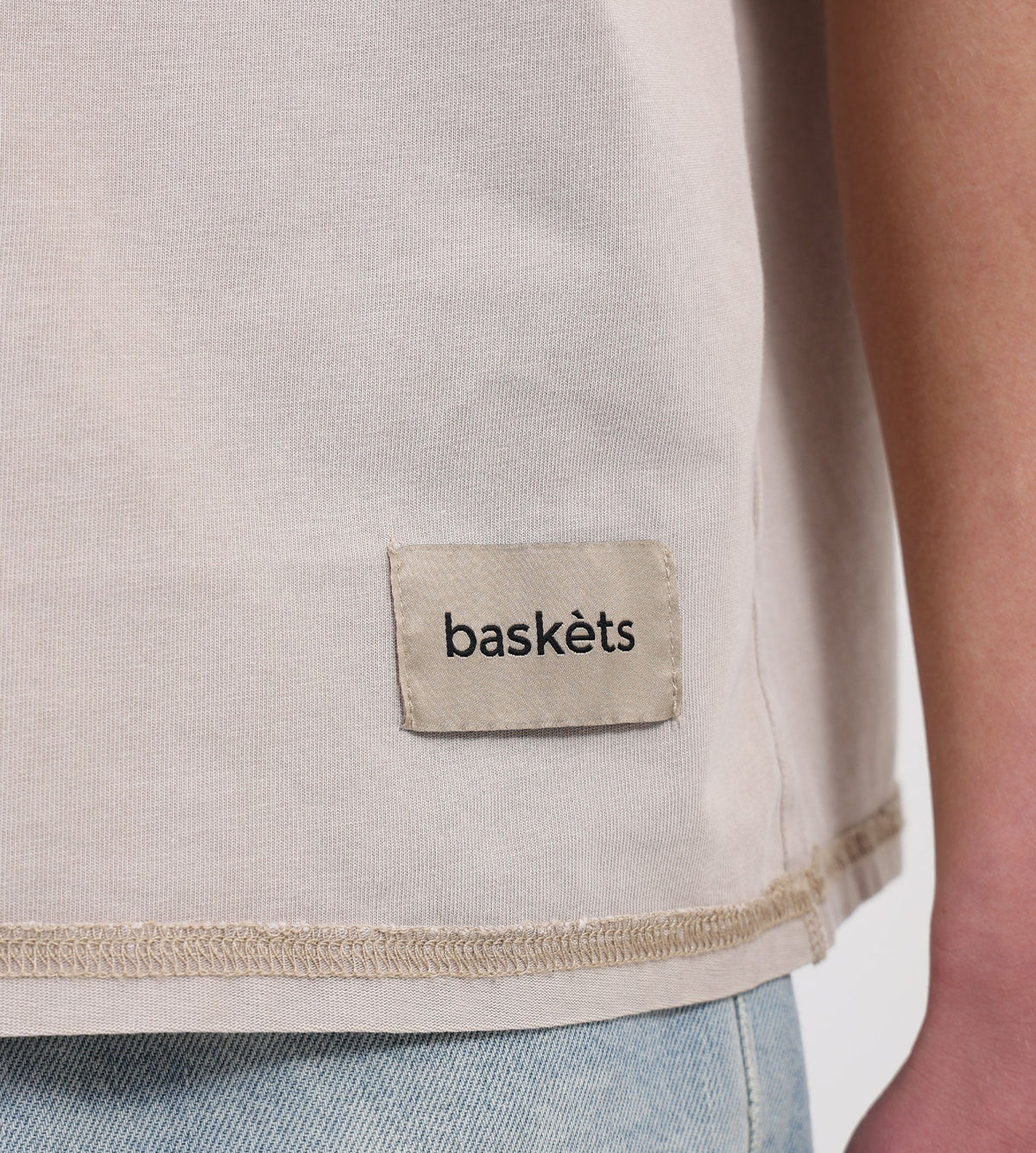 Baskèts Reversed Garment Dye Tee Sand