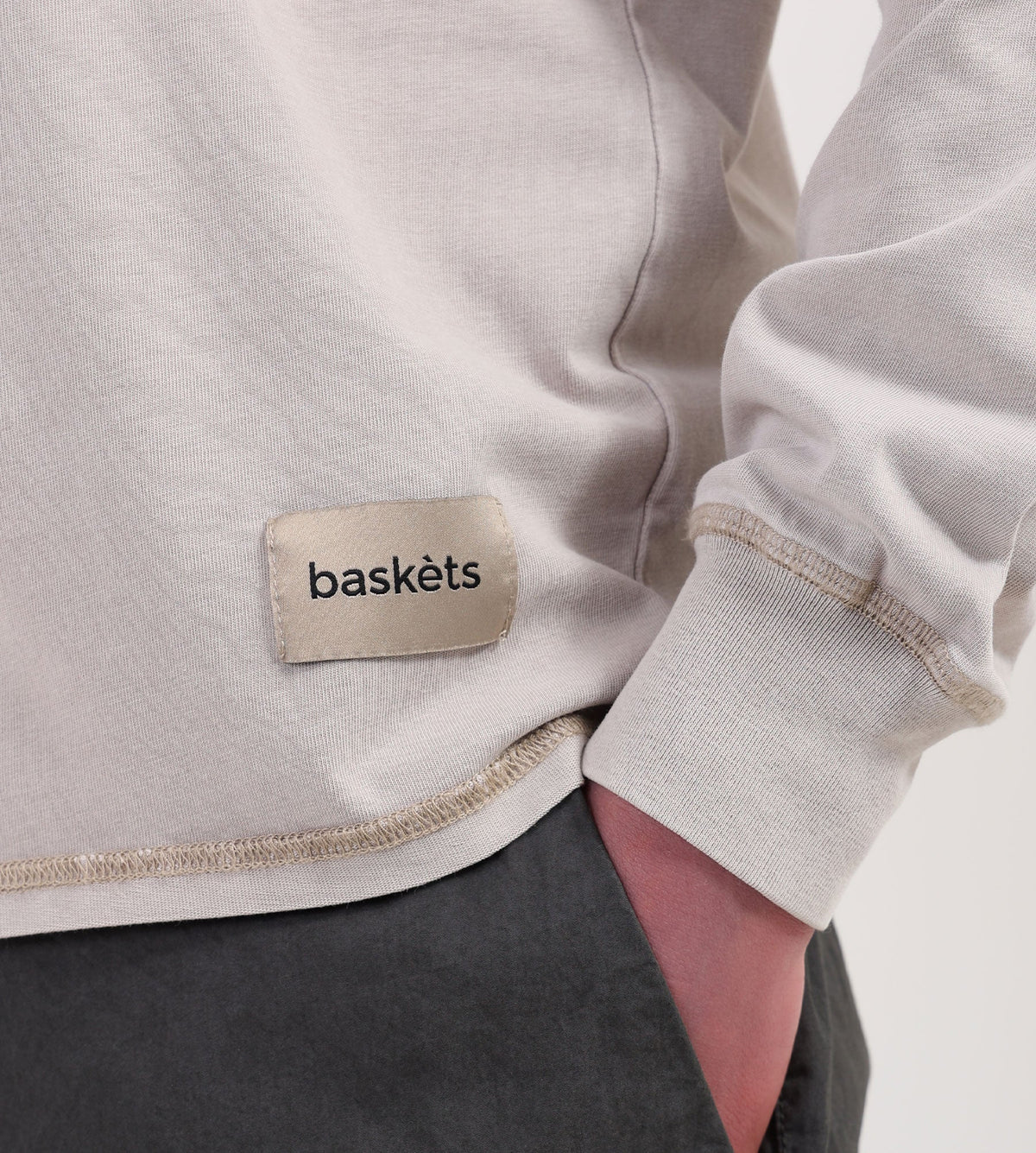 Baskèts Reversed Garment Dye Longsleeve Sand