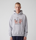 Carne Bollente Shower Thoughts Hoodie Melange Grey