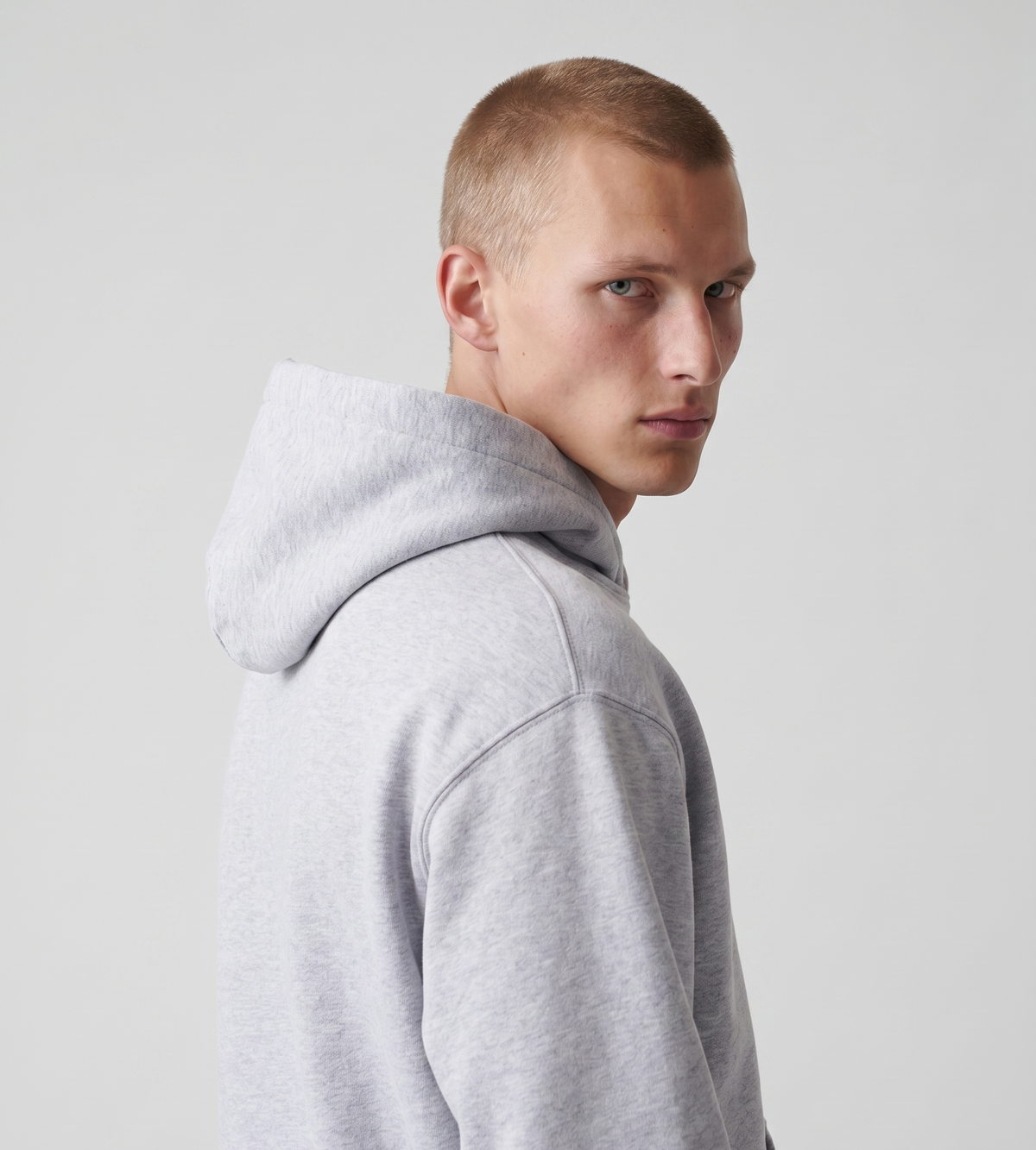 Carne Bollente Shower Thoughts Hoodie Melange Grey