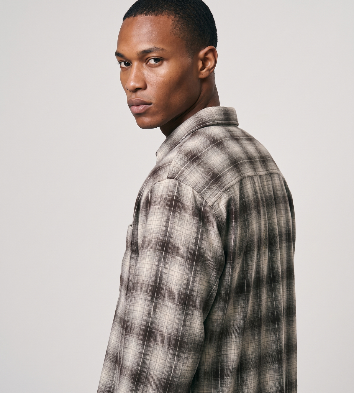 Gramicci Piled Flannel Shirt Slate