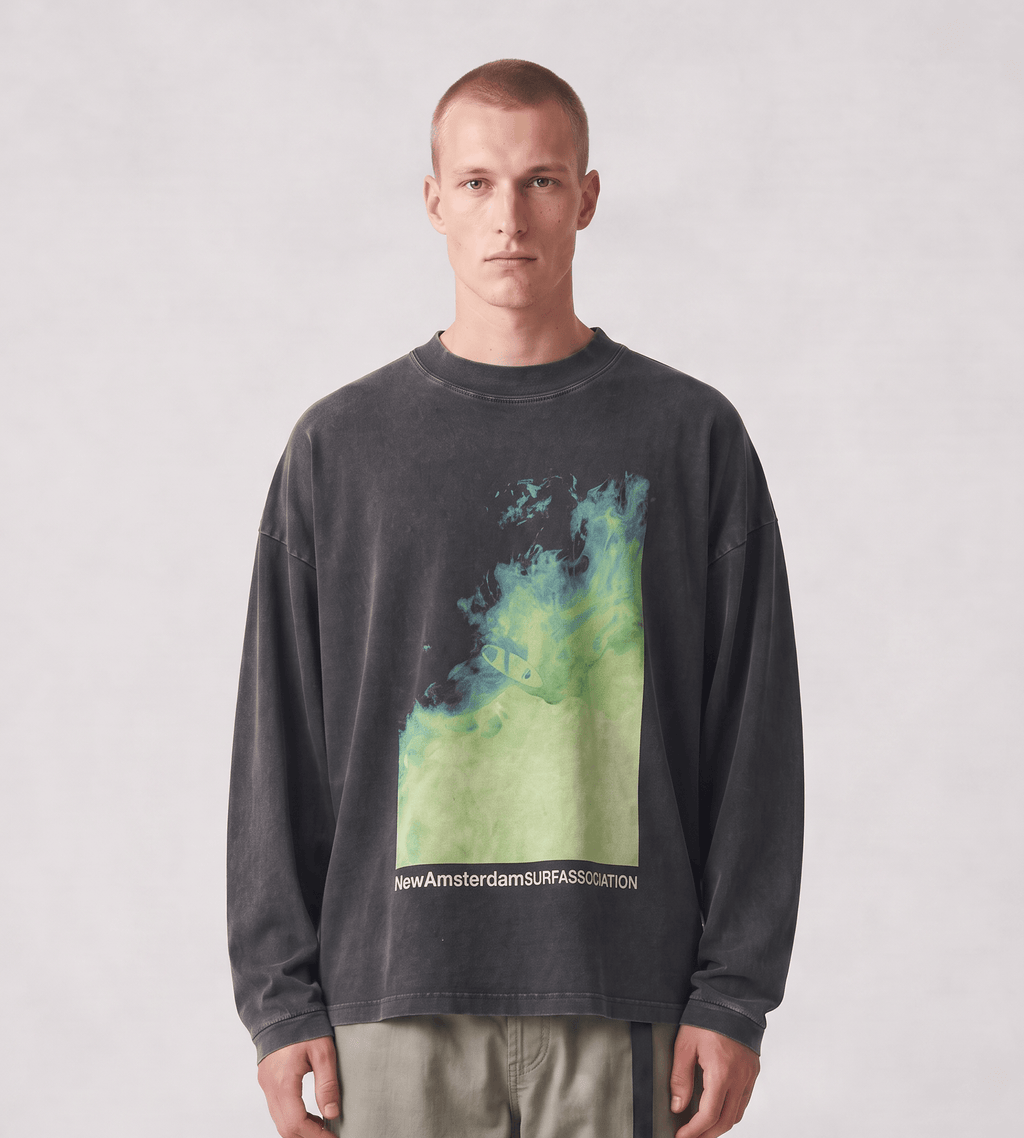 New Amsterdam Surf Association Heat Wave Longsleeve Caviar