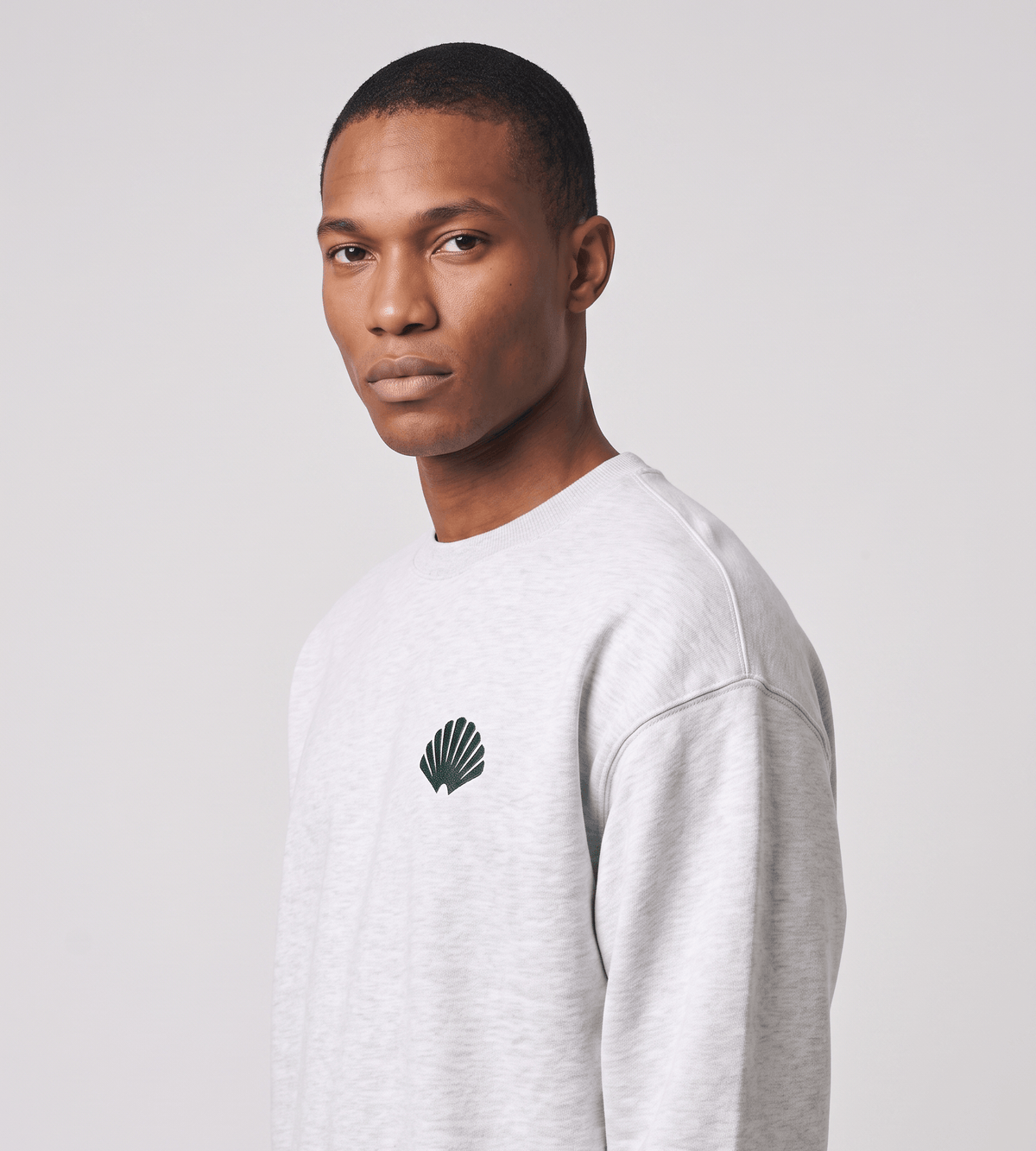 New Amsterdam Surf Association Logo Crewneck Ash Bottle Green