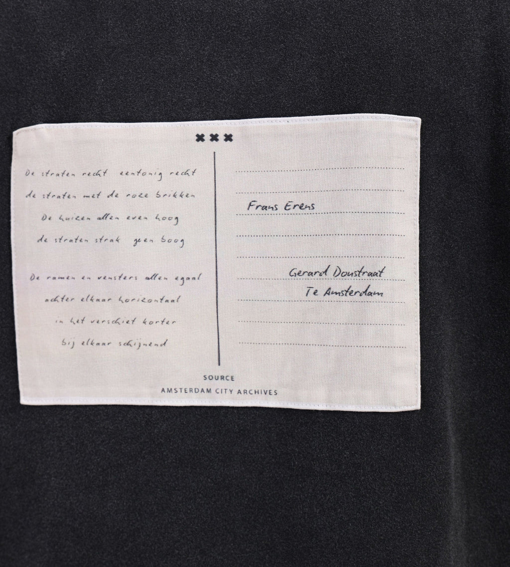 Baskèts Postcard Patch Tee Washed Onyx