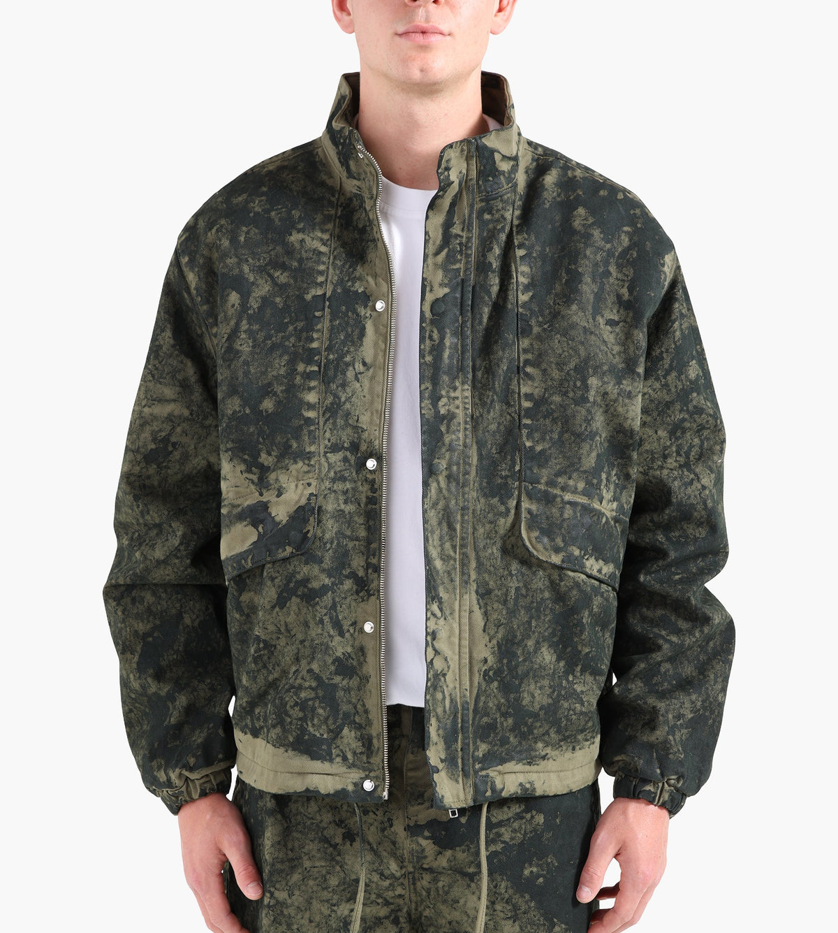 Arte Antwerp Allover Paint Jacket Green
