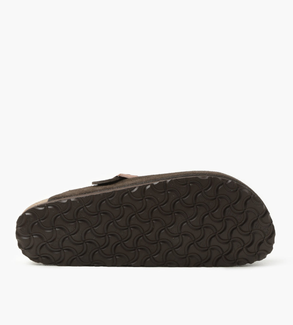 Birkenstock Boston Soft Footbed Suede Leather Mocha