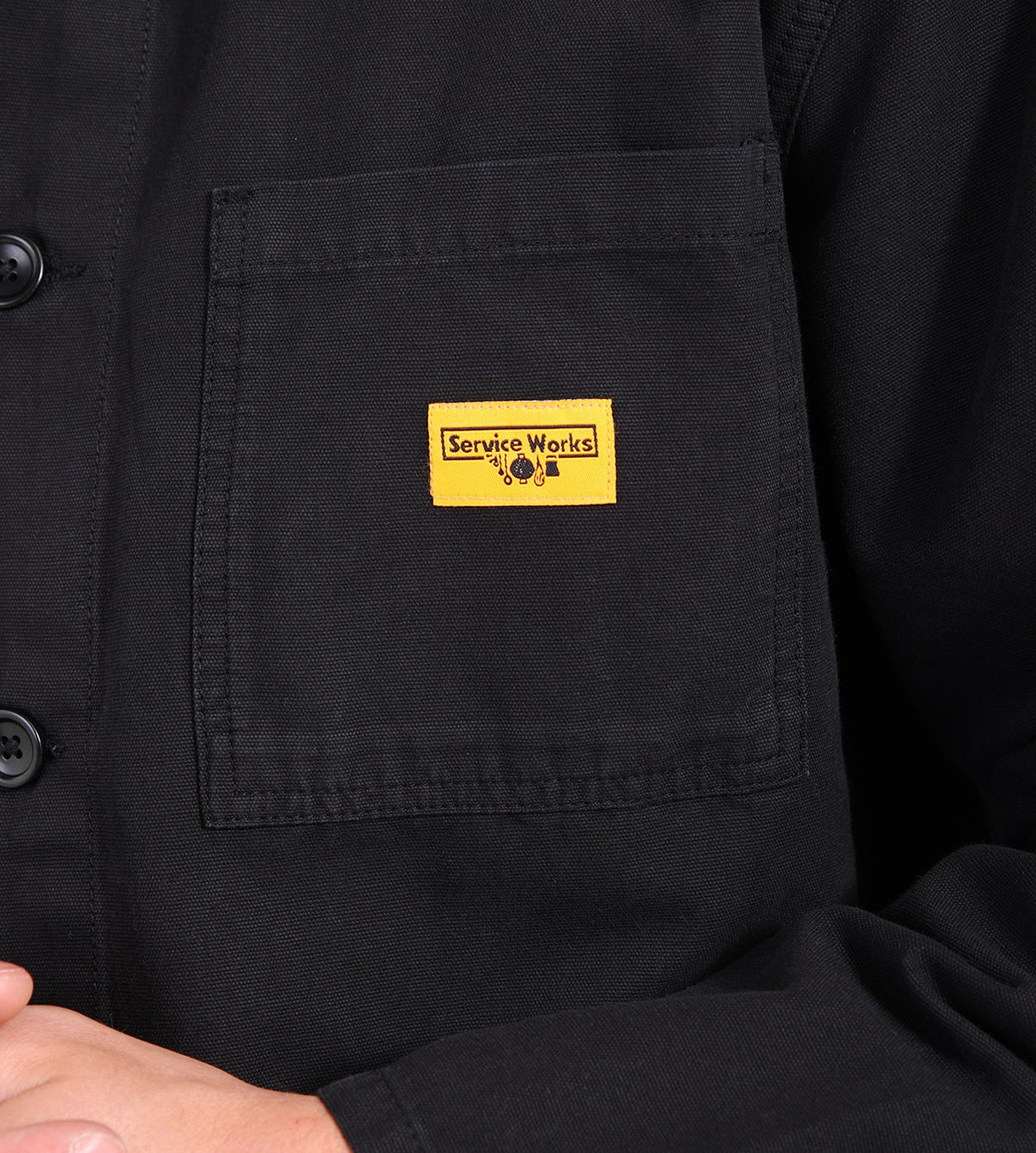 Service Works Canvas Chore Shirt Black