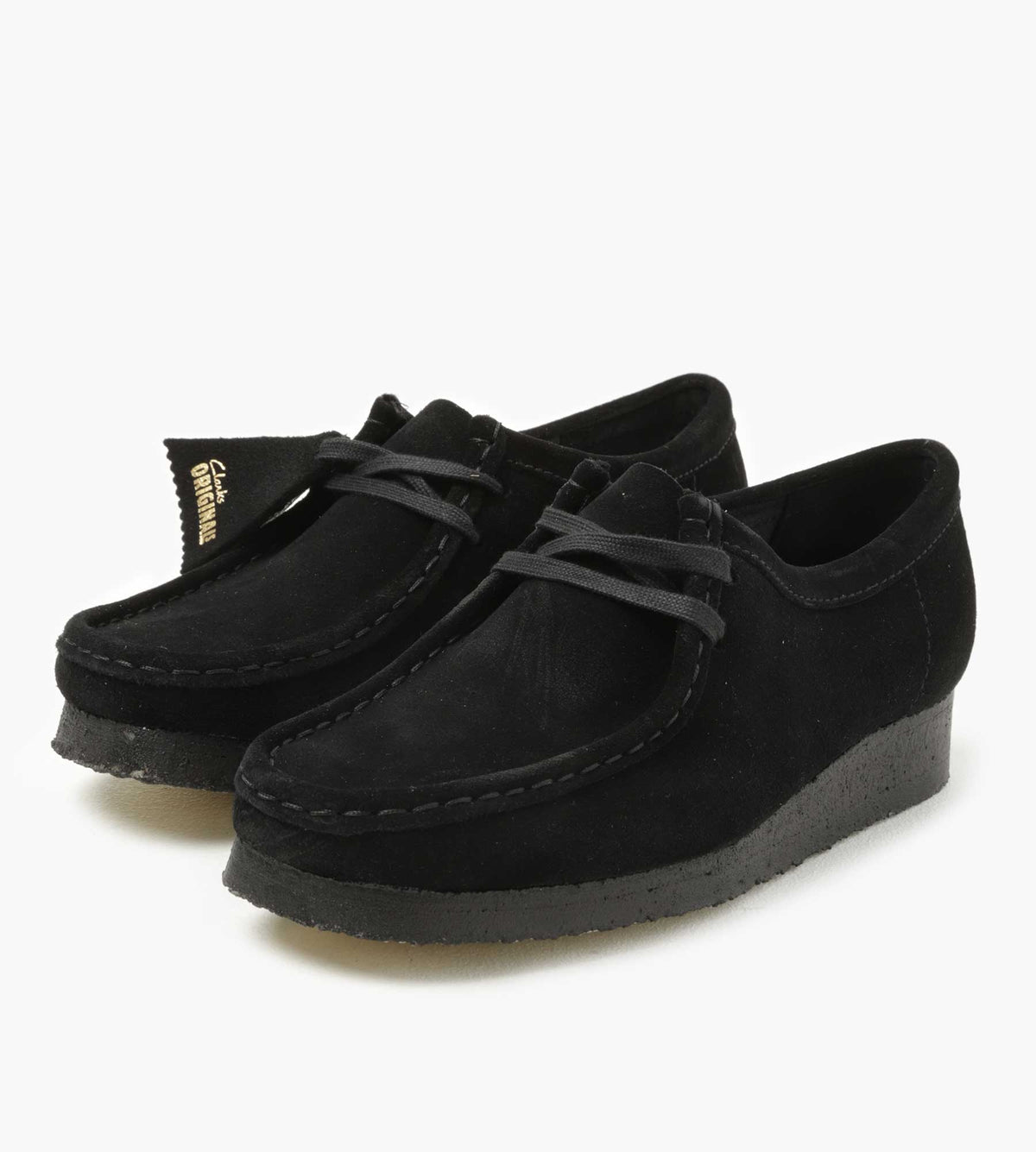 Clarks Originals W Wallabee. Black Suede