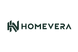 Homevera 品牌 Logo，深墨绿色 HV 图形搭配英文名称
