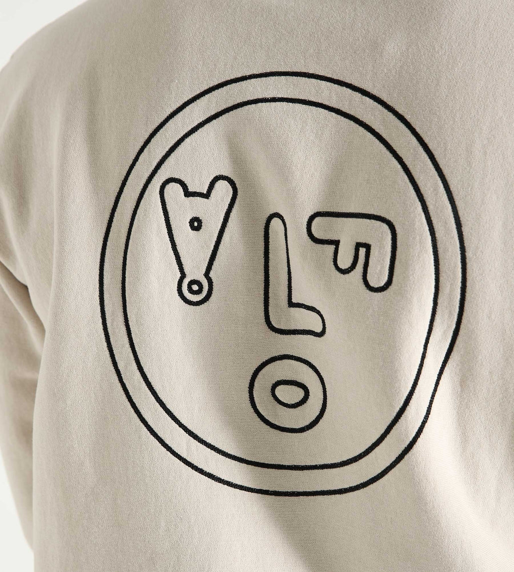 OLAF Face Crewneck Cement