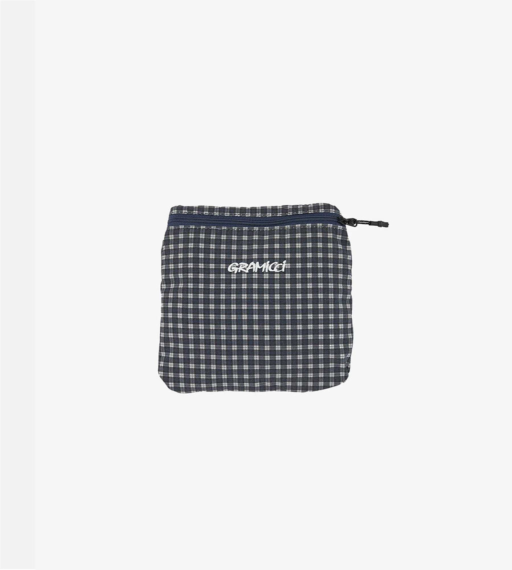 Gramicci Utility Tote Bag Navy Check