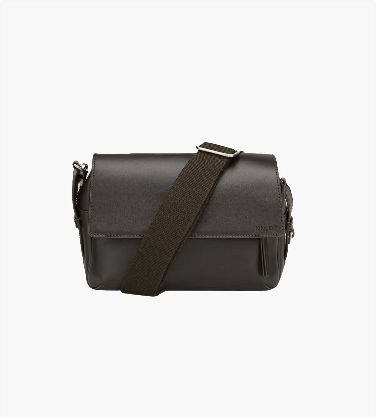 NN.07 Port Small Leather Satchel 90030 Deep Truffle